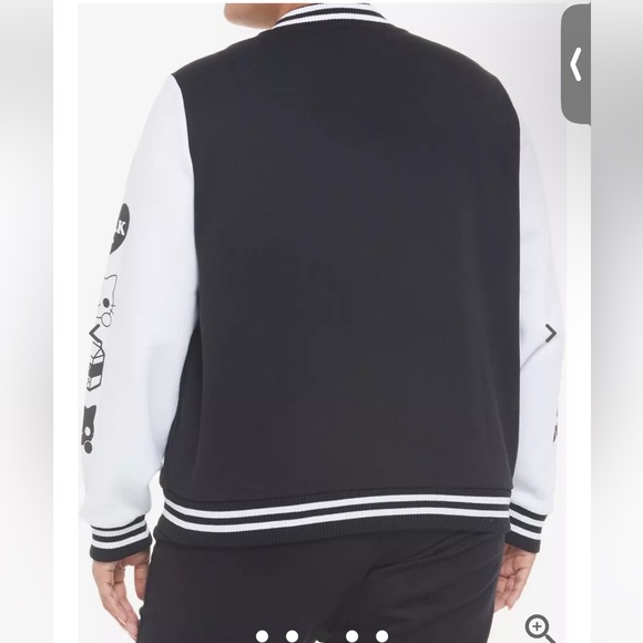 Hot Topic Kitten Milk Black Varsity Jacket - Picture 3 of 6